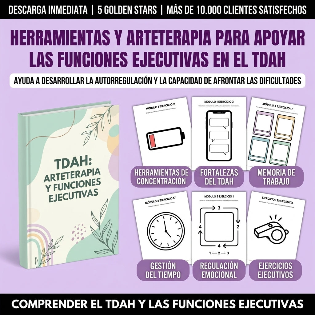 TDAH: Kit Visual de Funciones Ejecutivas y Regulación Emocional