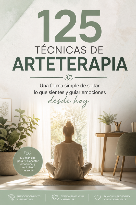 125 técnicas de Arteterapia - Una forma simple de soltar lo que sientes y guiar emociones desde hoy