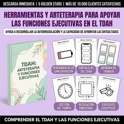 TDAH: Kit Visual de Funciones Ejecutivas y Regulación Emocional